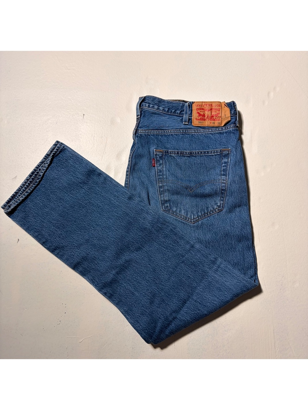Levi's 501 Original Fit Jeans Mens 40x32 Button Fly Denim